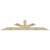 108"W x 22"H x 06"D x 6"F, 05/12 Pitch, Saratoga Rough Sawn Timber Gable Bracket, Douglas Fir