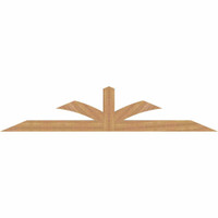 108"W x 22"H x 5 1/2"D x 5 1/2"F, 05/12 Pitch, Richland Smooth Timber Gable Bracket, Western Red Cedar