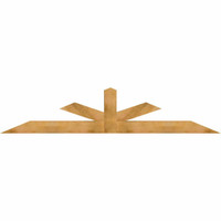108"W x 22"H x 06"D x 6"F, 05/12 Pitch, Saratoga Rough Sawn Timber Gable Bracket, Western Red Cedar