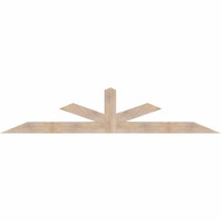 108"W x 22"H x 5 1/2"D x 5 1/2"F, 05/12 Pitch, Saratoga Smooth Timber Gable Bracket, Douglas Fir