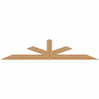 108"W x 22"H x 5 1/2"D x 5 1/2"F, 05/12 Pitch, Saratoga Smooth Timber Gable Bracket, Western Red Cedar