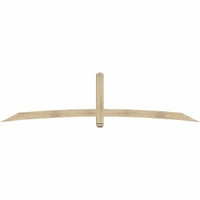 108"W x 27"H x 04"D x 4"F, 06/12 Pitch, Bellingham Rough Sawn Timber Gable Bracket, Douglas Fir