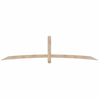 108"W x 27"H x 3 1/2"D x 3 1/2"F, 06/12 Pitch, Bellingham Smooth Timber Gable Bracket, Douglas Fir