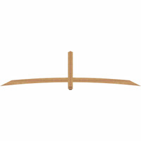 108"W x 27"H x 3 1/2"D x 3 1/2"F, 06/12 Pitch, Bellingham Smooth Timber Gable Bracket, Western Red Cedar