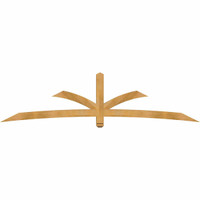 108"W x 27"H x 04"D x 4"F, 06/12 Pitch, Davenport Rough Sawn Timber Gable Bracket, Western Red Cedar