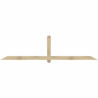 108"W x 27"H x 04"D x 4"F, 06/12 Pitch, Eugene Rough Sawn Timber Gable Bracket, Douglas Fir
