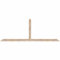 96"W x 36"H x 3 1/2"D x 3 1/2"F, 09/12 Pitch, Portland Smooth Timber Gable Bracket, Douglas Fir