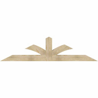 96"W x 24"H x 06"D x 6"F, 06/12 Pitch, Richland Rough Sawn Timber Gable Bracket, Douglas Fir