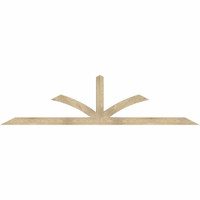 108"W x 27"H x 04"D x 4"F, 06/12 Pitch, Richland Rough Sawn Timber Gable Bracket, Douglas Fir