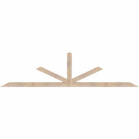 108"W x 27"H x 3 1/2"D x 3 1/2"F, 06/12 Pitch, Saratoga Smooth Timber Gable Bracket, Douglas Fir