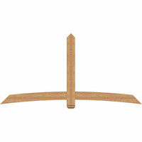 96"W x 48"H x 3 1/2"D x 5 1/2"F, 12/12 Pitch, Bellingham Smooth Timber Gable Bracket, Western Red Cedar