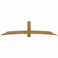 108"W x 27"H x 04"D x 6"F, 06/12 Pitch, Bellingham Rough Sawn Timber Gable Bracket, Western Red Cedar