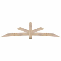108"W x 27"H x 3 1/2"D x 5 1/2"F, 06/12 Pitch, Alberta Smooth Timber Gable Bracket, Douglas Fir