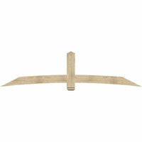 108"W x 27"H x 04"D x 6"F, 06/12 Pitch, Bellingham Rough Sawn Timber Gable Bracket, Douglas Fir