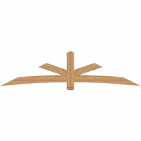 108"W x 27"H x 3 1/2"D x 5 1/2"F, 06/12 Pitch, Alberta Smooth Timber Gable Bracket, Western Red Cedar