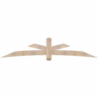 108"W x 22"H x 3 1/2"D x 5 1/2"F, 05/12 Pitch, Alberta Smooth Timber Gable Bracket, Douglas Fir
