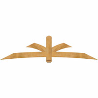 108"W x 27"H x 04"D x 6"F, 06/12 Pitch, Davenport Rough Sawn Timber Gable Bracket, Western Red Cedar