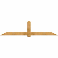 108"W x 27"H x 04"D x 6"F, 06/12 Pitch, Eugene Rough Sawn Timber Gable Bracket, Western Red Cedar