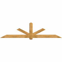 108"W x 27"H x 3 1/2"D x 5 1/2"F, 06/12 Pitch, Kennewick Smooth Timber Gable Bracket, Western Red Cedar