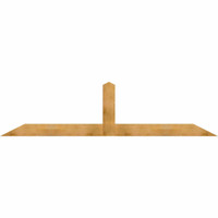 108"W x 27"H x 04"D x 6"F, 06/12 Pitch, Portland Rough Sawn Timber Gable Bracket, Western Red Cedar