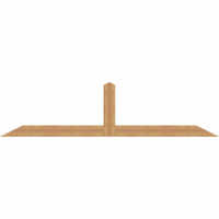 108"W x 27"H x 3 1/2"D x 5 1/2"F, 06/12 Pitch, Portland Smooth Timber Gable Bracket, Western Red Cedar
