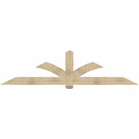 108"W x 27"H x 04"D x 6"F, 06/12 Pitch, Redmond Rough Sawn Timber Gable Bracket, Douglas Fir