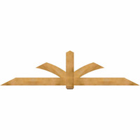 108"W x 27"H x 04"D x 6"F, 06/12 Pitch, Redmond Rough Sawn Timber Gable Bracket, Western Red Cedar