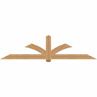 108"W x 27"H x 3 1/2"D x 5 1/2"F, 06/12 Pitch, Redmond Smooth Timber Gable Bracket, Western Red Cedar