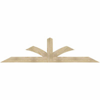 108"W x 27"H x 04"D x 6"F, 06/12 Pitch, Richland Rough Sawn Timber Gable Bracket, Douglas Fir