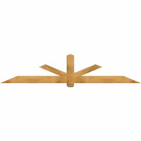108"W x 22"H x 3 1/2"D x 5 1/2"F, 05/12 Pitch, Kennewick Smooth Timber Gable Bracket, Western Red Cedar