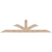 108"W x 27"H x 3 1/2"D x 5 1/2"F, 06/12 Pitch, Richland Smooth Timber Gable Bracket, Douglas Fir