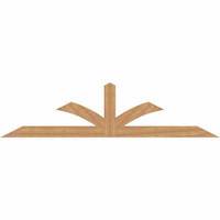 108"W x 27"H x 3 1/2"D x 5 1/2"F, 06/12 Pitch, Richland Smooth Timber Gable Bracket, Western Red Cedar
