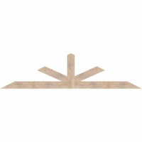 108"W x 27"H x 3 1/2"D x 5 1/2"F, 06/12 Pitch, Saratoga Smooth Timber Gable Bracket, Douglas Fir
