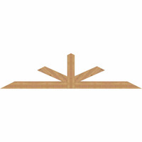 108"W x 27"H x 3 1/2"D x 5 1/2"F, 06/12 Pitch, Saratoga Smooth Timber Gable Bracket, Western Red Cedar
