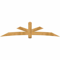 108"W x 27"H x 06"D x 6"F, 06/12 Pitch, Alberta Rough Sawn Timber Gable Bracket, Western Red Cedar