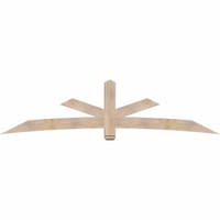 108"W x 27"H x 5 1/2"D x 5 1/2"F, 06/12 Pitch, Alberta Smooth Timber Gable Bracket, Douglas Fir