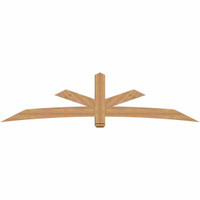 108"W x 27"H x 5 1/2"D x 5 1/2"F, 06/12 Pitch, Alberta Smooth Timber Gable Bracket, Western Red Cedar