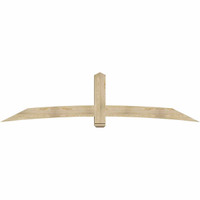 108"W x 27"H x 06"D x 6"F, 06/12 Pitch, Bellingham Rough Sawn Timber Gable Bracket, Douglas Fir