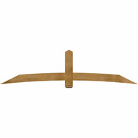 108"W x 27"H x 06"D x 6"F, 06/12 Pitch, Bellingham Rough Sawn Timber Gable Bracket, Western Red Cedar