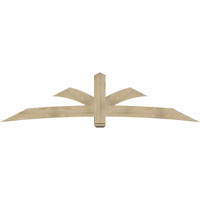 108"W x 27"H x 06"D x 6"F, 06/12 Pitch, Davenport Rough Sawn Timber Gable Bracket, Douglas Fir