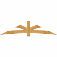 108"W x 27"H x 06"D x 6"F, 06/12 Pitch, Davenport Rough Sawn Timber Gable Bracket, Western Red Cedar