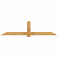 108"W x 27"H x 06"D x 6"F, 06/12 Pitch, Eugene Rough Sawn Timber Gable Bracket, Western Red Cedar
