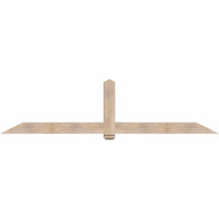 108"W x 27"H x 5 1/2"D x 5 1/2"F, 06/12 Pitch, Eugene Smooth Timber Gable Bracket, Douglas Fir