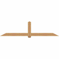 108"W x 27"H x 5 1/2"D x 5 1/2"F, 06/12 Pitch, Eugene Smooth Timber Gable Bracket, Western Red Cedar