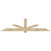 108"W x 27"H x 06"D x 6"F, 06/12 Pitch, Kennewick Rough Sawn Timber Gable Bracket, Douglas Fir