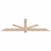108"W x 27"H x 5 1/2"D x 5 1/2"F, 06/12 Pitch, Kennewick Smooth Timber Gable Bracket, Douglas Fir