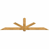108"W x 27"H x 5 1/2"D x 5 1/2"F, 06/12 Pitch, Kennewick Smooth Timber Gable Bracket, Western Red Cedar