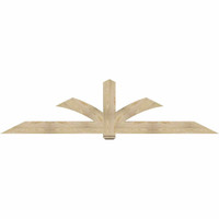 108"W x 27"H x 06"D x 6"F, 06/12 Pitch, Redmond Rough Sawn Timber Gable Bracket, Douglas Fir