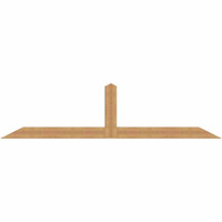 108"W x 27"H x 5 1/2"D x 5 1/2"F, 06/12 Pitch, Portland Smooth Timber Gable Bracket, Western Red Cedar