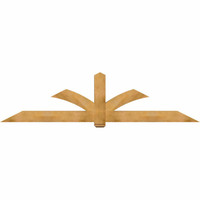 108"W x 27"H x 06"D x 6"F, 06/12 Pitch, Redmond Rough Sawn Timber Gable Bracket, Western Red Cedar